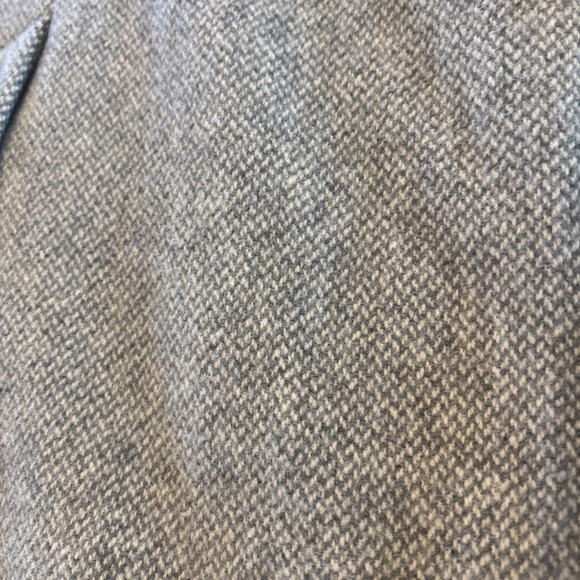 Lauren Ralph Lauren Wool Blend 3-Button Coat Gray Chevron-like Pattern Womens 12 - Picture 12 of 12